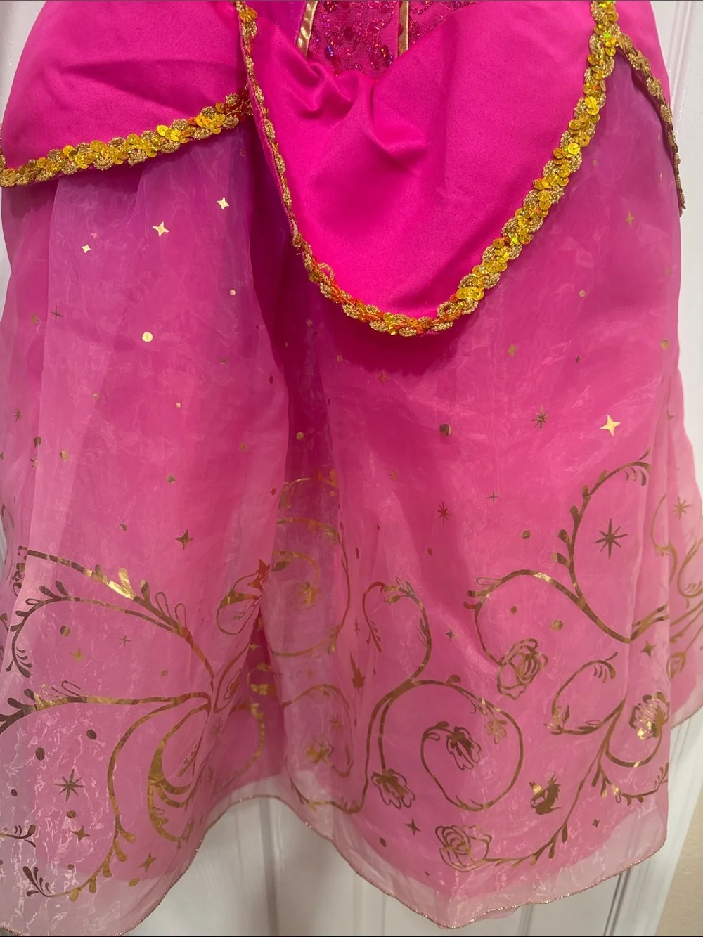 Disney Hot Pink and Gold Princess Costume Dress